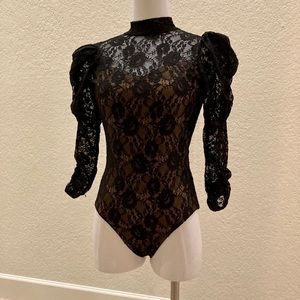 Elegant Black Lace Kids Dance Costume